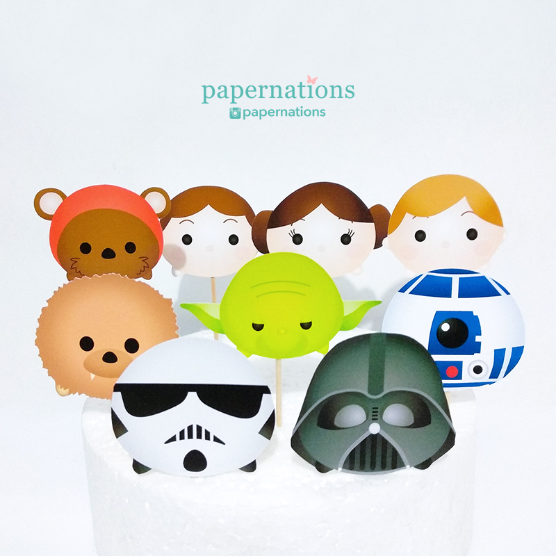 Tsum Tsum Star Wars Cupcake Toppers